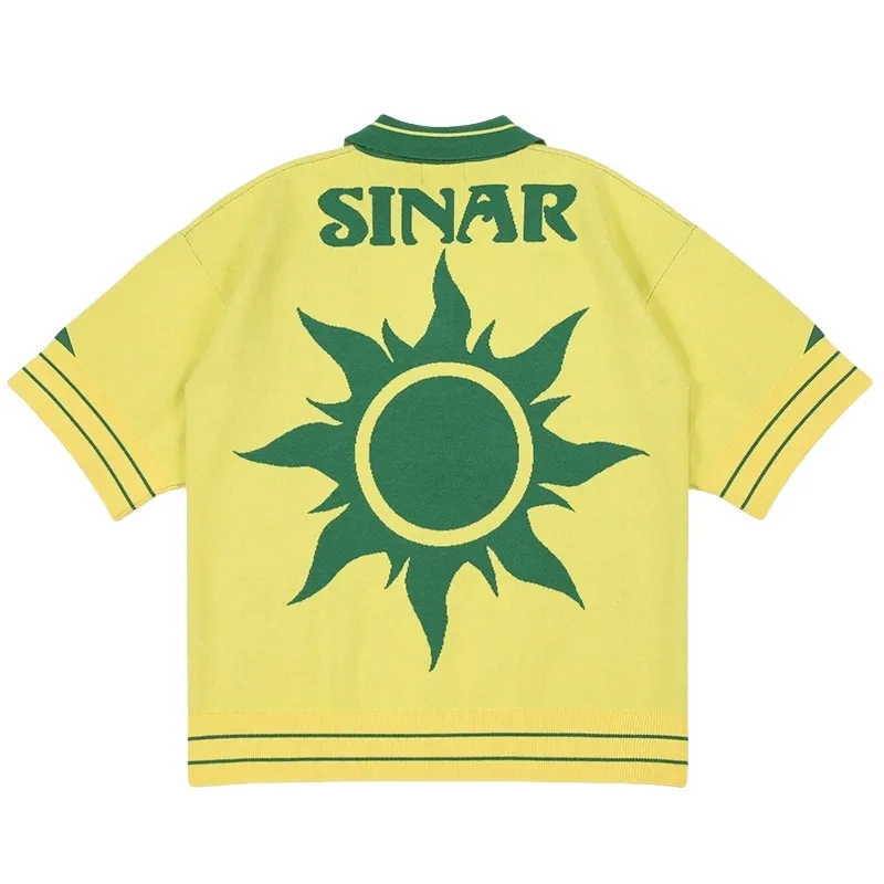 Maillot Brésil à Manches , Tricot Décontracté Style Vintage Football, Polo, Pull-over, Haut en Maille Jersey